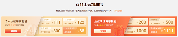 阿里云双11活动2021 - 新人如何享受云服务器优惠策略