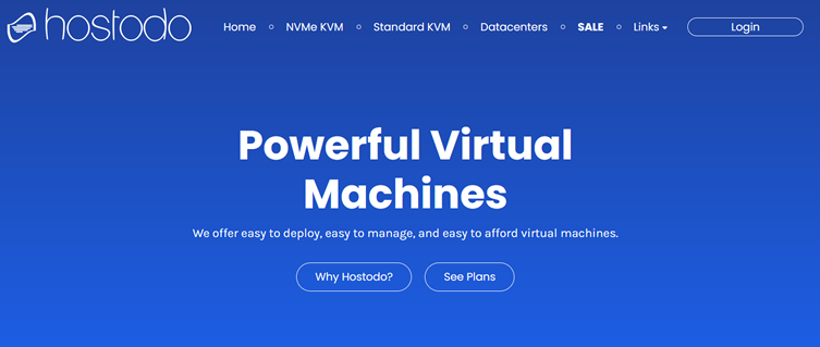 Hostodo 黑色星期五优惠2021 - NVMe KVM VPS 年付$13.99