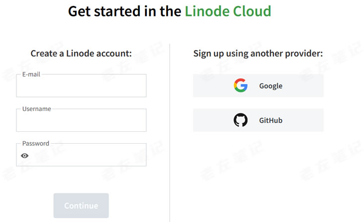 新注册Linode账户